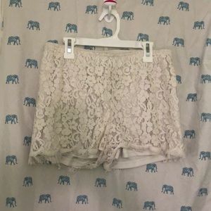 Charolette Russe lace shorts